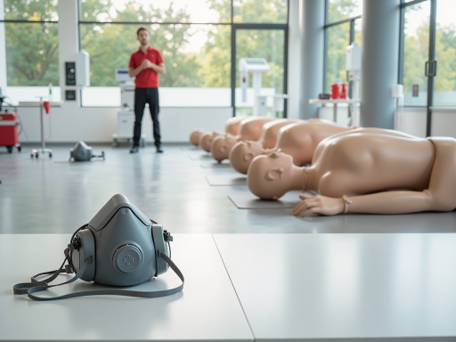 安全培训现场，员工正在接受安全生产培训，展现企业安全管理文化